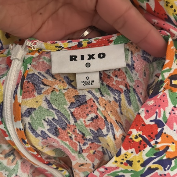 Rixo x Target Colorful Floral Puff Sleeve Midi Dress - Picture 14 of 15